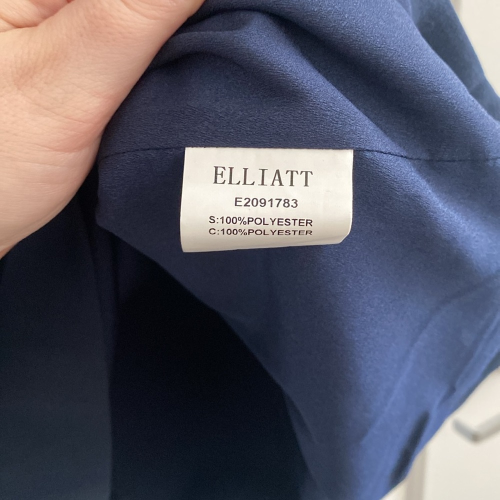 Revolve Navy Elliatt ‘Ophelia’ One Shoulder Dress - Picture 6 of 6